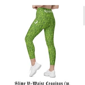 Black Widow Yoga Slime Green Leggings